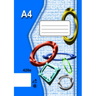 Zošit 420 bezdrevný papier A4, čistý, 20 listov