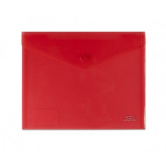 Teczka z zatrzaskiem A4 transparentna czerwona CONCORDE A80029