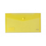 Teczka z zatrzaskiem DL transparentna żółta CONCORDE A80038