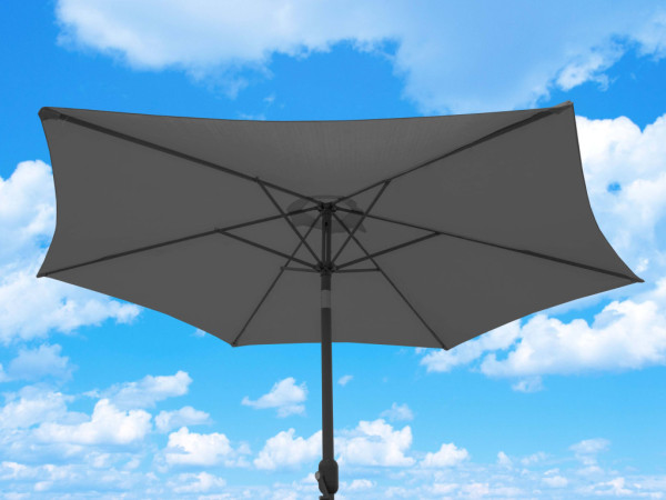 Linder Exclusiv Naklápěcí slunečník 250 cm Světle šedý