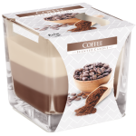 Świeca zapachowa Coffee Coffee tricolor w szkle SNK80-89