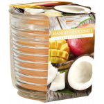 Świeca zapachowa karbowane szkło Mango-Coconut snw80-1-316