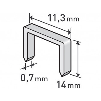 ZŁE OPAKOWANIE sprzączki, opak. 1000szt, 14mm, 11,3x0,52x0,70mm