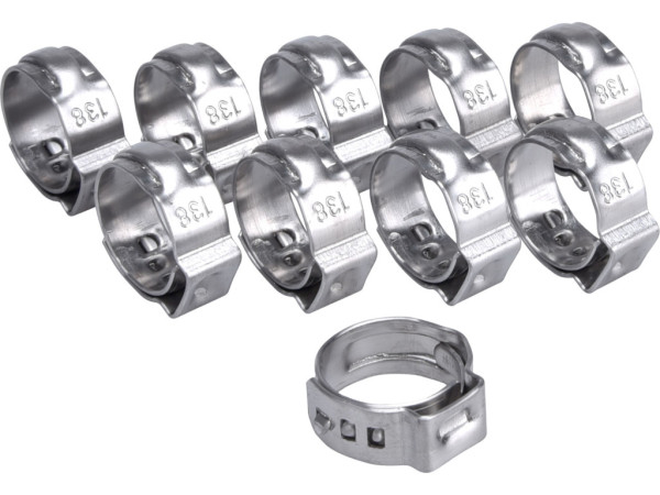 spona na hadici, 10ks, ?13,8mm, INOX