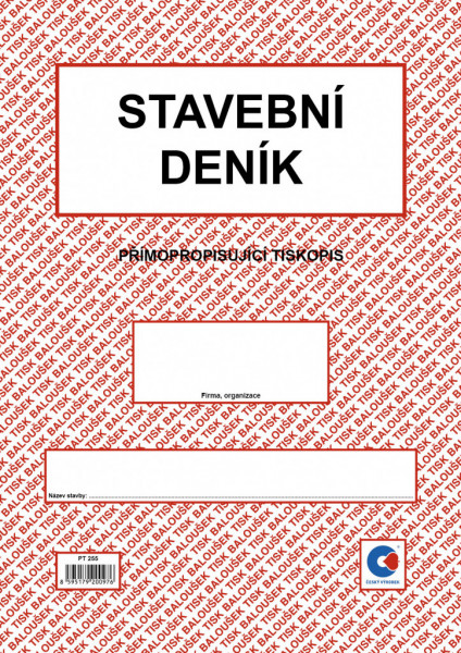 BA PT 255 Stavební deník A4