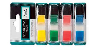 CONCORDE Samolepicí záložky celobarevné, 12x43mm, 4x36 plastových listů