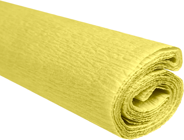 Krepový papier slamovo žltý 0,5x2m C03 28 g(m2