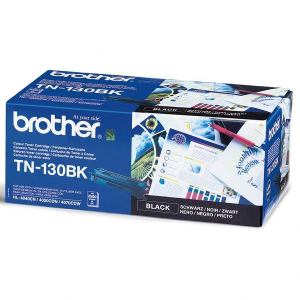 Brother originální toner TN130BK, black, 2500str., Brother HL-4040CN, 4050CDN, DCP-9040CN, 9045C