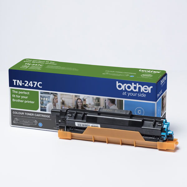 Brother originální toner TN247C, cyan, 2300str., Brother DCP-L3510CDW, DCP-L3550CDW, HL-L3210CW,