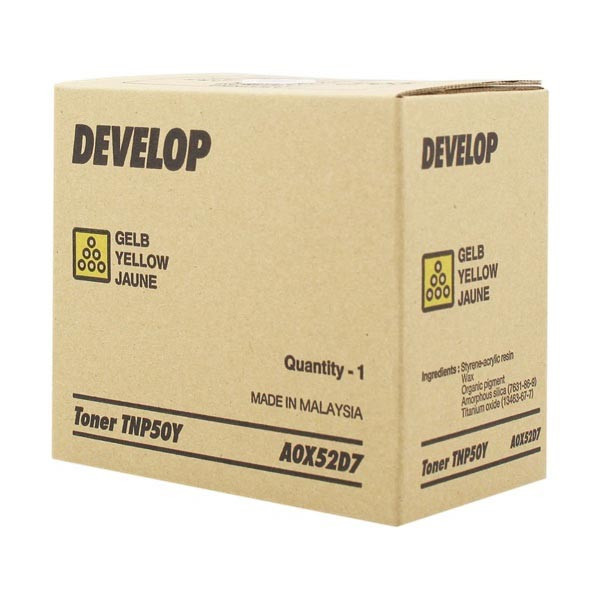 Develop originální toner A0X52D7, yellow, 5000str., TNP-50Y, Develop Ineo +3100P