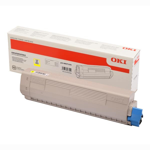 OKI originální toner 46471101, yellow, 7000str., OKI C823, C833, C843