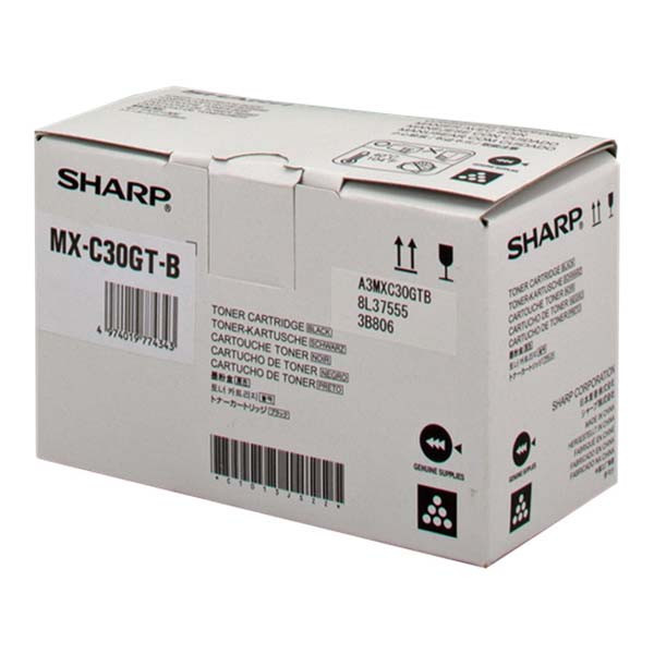 Sharp originální toner MX-C30GTB, black, 6000str., Sharp MX-C250FE, C300WE