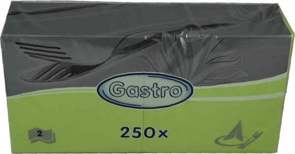 Obrúsky Gastro 86917 žltozelené 2 vrstvé 250ks 33x33cm