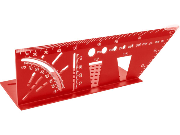 úhelník truhlářský 3D víceúčelový, 215x72x63mm