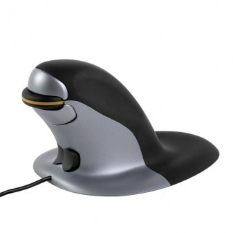 Pionowa ergonomiczna mysz Fellowes Penguin, rozmiar M, przewodowa