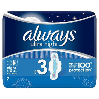 Hygienické vložky Always ultra night 7ks/bal.