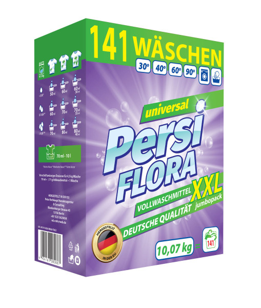 Niemiecki proszek do prania Persi Flora uniwersalny 10,07 kg