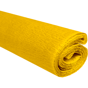 Krepový papír žlutý 0,5x2m C05 28 g/m2