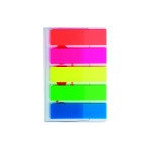 Záložky papírové neon.mix 5x20ks 48x12mm CONCORDE