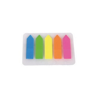Záložky papierové Easystick neon.mix 5x25ks 45x12mm šípka