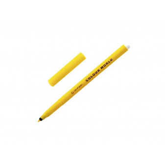 Marker Centropen 7550 żółty szerokość 1mm zmywalny