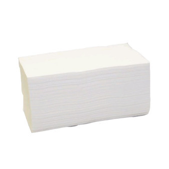 Uteráky papierové ZZ 3000 ks biele 2 vrstvé celulóza
